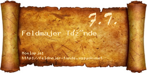 Feldmajer Tünde névjegykártya